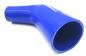 Preview: 45° silicone elbow reducer, blue