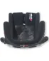 Preview: atech North racing seat in black, top view featuring ergonomically shaped side bolsters and an embroidered atech logo.