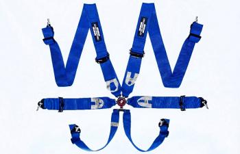 Preview: raceparts.cc® 6-Punkt Gurt, blau