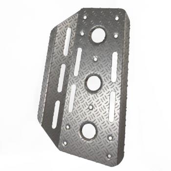 Universal Fahrer-Fußstütze, Aluminium