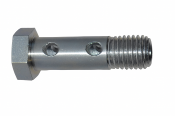 raceparts.cc® Doppel-Hohlschraube, Stahl, metrisch