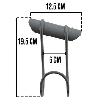Preview: raceparts.cc Helmhalter, Maße