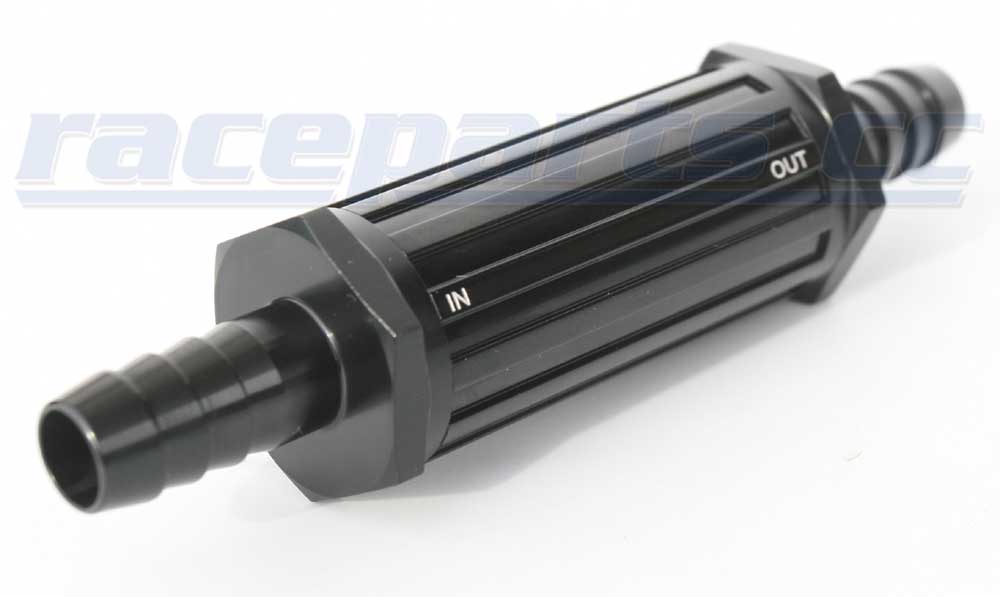 Motorsport Benzinfilter/Kraftstofffilter (Anschlüsse: 12mm-12mm