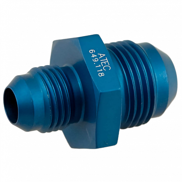 ATEC Aluminium Reduzieradapter, JIC, blau