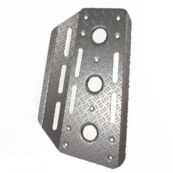 Universal Fahrer-Fußstütze, Aluminium