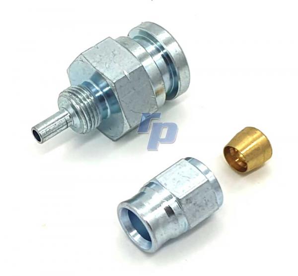 raceparts.cc® Serie 600, D-03-M10x1, Stahl verzinkt, Einzelteile